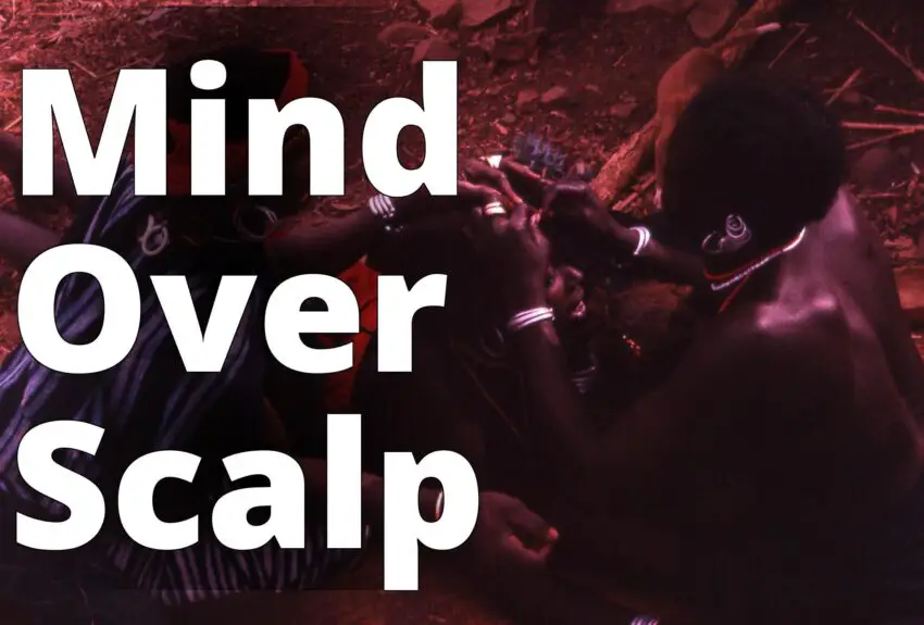 File:Bedik hairstyling, Iwol, southeast Senegal (West Africa) (989178952).jpg - a man with a red ban