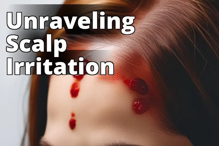 Option for the featured image: A close-up photograph of a person's scalp showing red