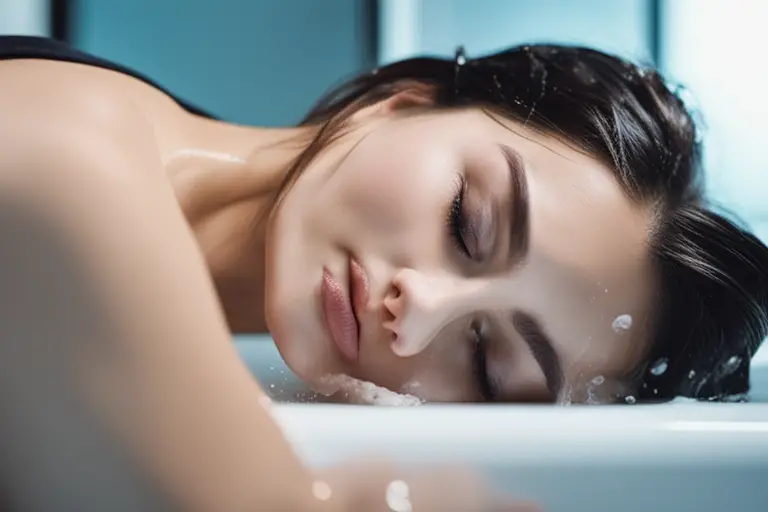 Image of someone cleasning their skin