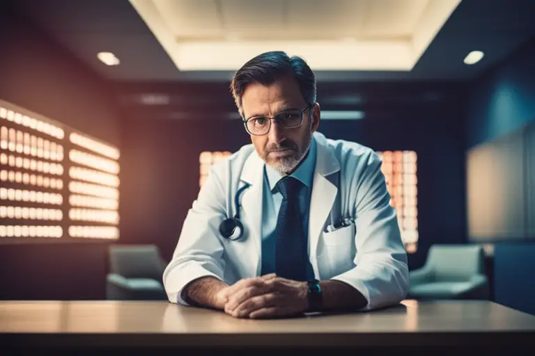 image of a dermatologist