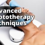 The image should depict a patient undergoing phototherapy treatment for seborrheic dermatitis