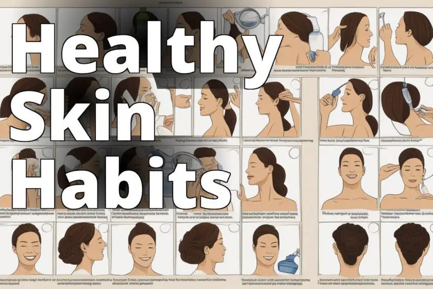 The featured image should contain a collage of lifestyle modifications for managing seborrheic derma