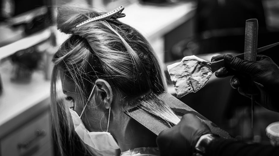 The Ultimate Guide to Managing Seborrheic Dermatitis and Hair Coloring - salon hair color dye woman