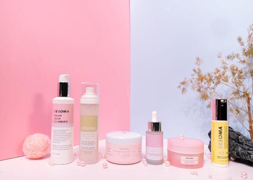 The 5 Best Products That Combat Seborrheic Dermatitis 5 skincare products lineup 36 1