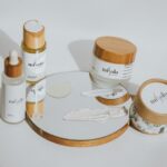 Vanicream Z Bar Review for Seborrheic Dermatitis (2026): Does It Actually Work? - A set of eco-friendly skincare products with bamboo packaging displayed on a mirrored surface.